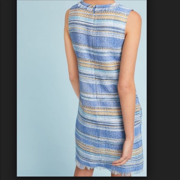 Anthro Akemi + Kin tweed blue spring dress - Picture 2 of 5